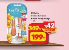 Gillette Venus Riviera Kadın Tıraş Bıçağı 2'Li