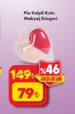Pia Kalpli Kutu Makyaj Süngeri