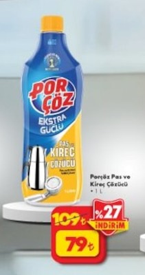Porçöz Pas Ve Kireç Çözücü 1Lt