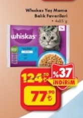 Whiskas Yaş Mama Balık Favorileri 4X85G