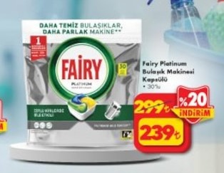 Fairy Platinum Bulaşık Makinesi Kapsülü 30'Lu