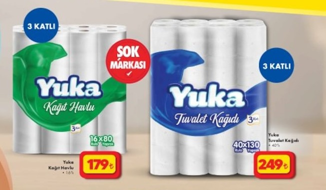 Yuka Kağıt Havlu 16X80 3 Katlı