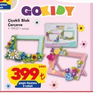Gokidy Çiçekli Blok Çerçeve 199/211 Parça