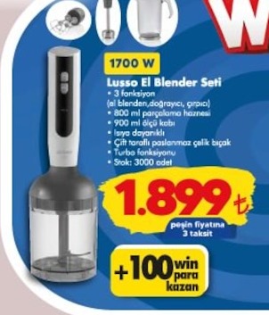 Lusso El Blender Seti
