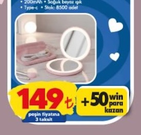 Led Işıklı Makyaj Aynası
