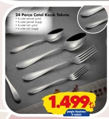 24 Parça Çatal Kaşık Takımı