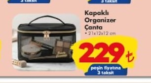 Kapıklı Organizer Çanta 21X12X12 Cm