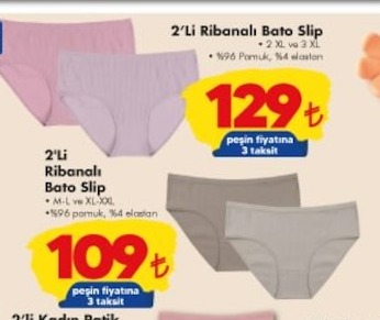 2'Li Ribanalı Bato Slip