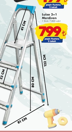 Luiza 3+1 Merdiven 7.000 Adet