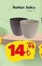Rattan Saksı No:1 Adet