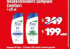 Head&Shoulders Şampuan Çeşitleri 625 Ml