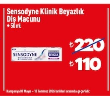 Sensodyne Klinik Beyazlık Diş Macunu 50 Ml