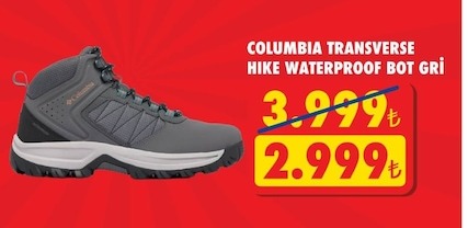 Columbia Transverse Hike Waterproof Bot Gri