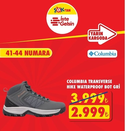 Columbia Transverse Hike Waterproof Bot Gri