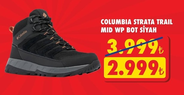 Columbia Strata Trail Mid Wp Bot Siyah
