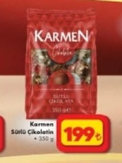 Karmen Sütlü Çikolata 350G