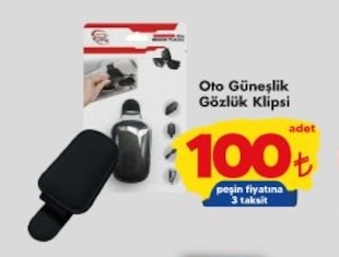 Oto Güneşlik Gözlük Klipsi