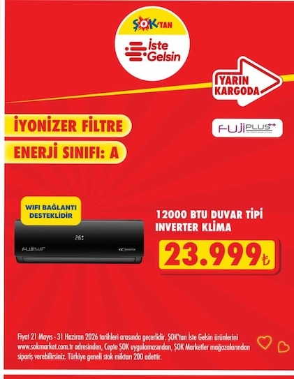 12000 Btu Duvar Tipi Inverter Klima