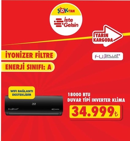 18000 Btu Duvar Tipi Inverter Klima