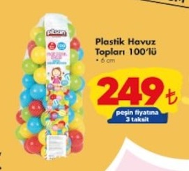 Pilsan Plastik Havuz Topları 100'Lü 6Cm