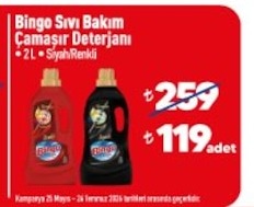 Bingo Sıvı Bakım Çamaşır Deterjanı 2L