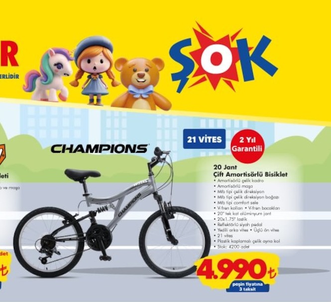 Champions 20 Jant Çift Amortisörlü Bisiklet