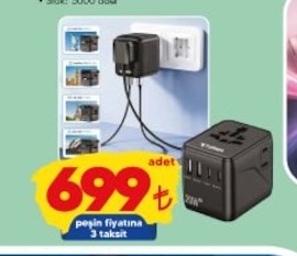 Universal Seyahat Adaptörü
