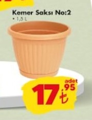Kemer Saksı No:2 1.5 L