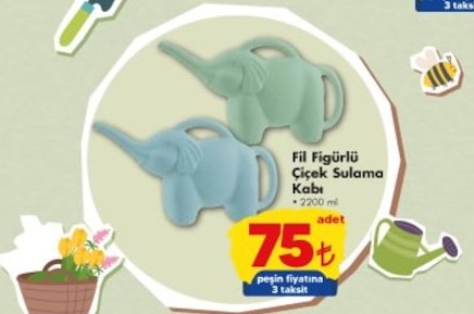 Fil Figürlü Çiçek Sulama Kabı 2200Ml