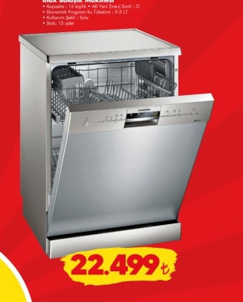 Siemens Sn23Hc10Gt Inox Bulaşık Makinesi