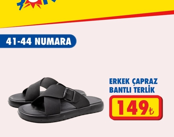 Erkek Çapraz Bantlı Terlik