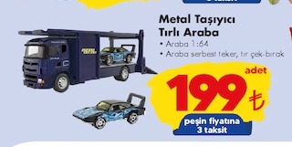 Metal Tasuyici Tirli Araba