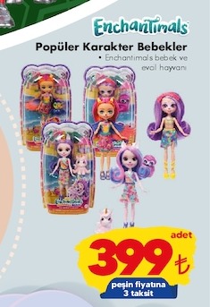 Enchantimals Popüler Karakter Bebekler