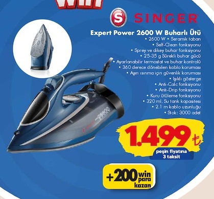 Expert Power 2600 W Buharli Ütü