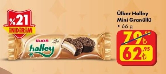 Ülker Halley Mini Granüllü 66G