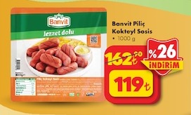 Banvit Piliç Kokteyl Sosis 1000G