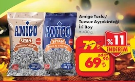 Amigo Tuzlu/Tuzsuz Ayçekirdeği İri Boy 400G