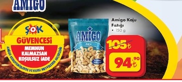 Amigo Kaju Fıstığı 150G