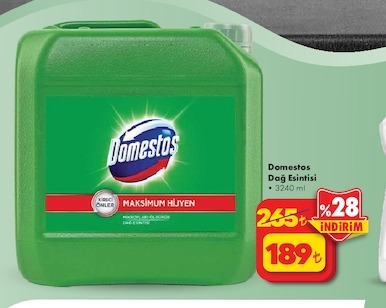 Domestos Dağ Esintisi Sıvı Çamaşır Suyu 3240 Ml