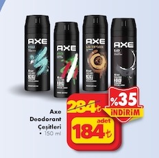 Axe Deodorant Çeşitleri 150 Ml