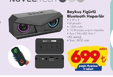 Baykuş Figürlü Bluetooth Hoparlör