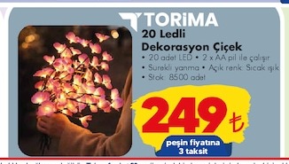 Torima 20 Ledli Dekorasyon Çiçek
