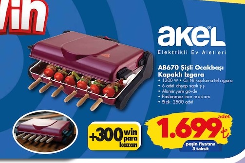 Akel Ab670 Sıçlı Ocakbaşı Kapaklı Izgara