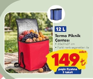 Termo Piknik Çantası 12 L
