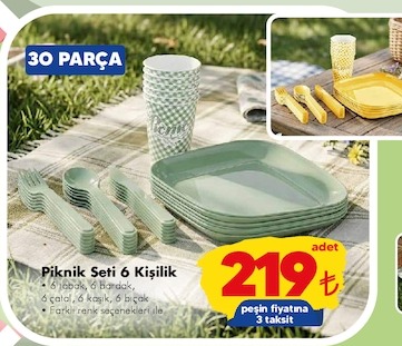 Piknik Seti 6 Kişilik 30 Parça