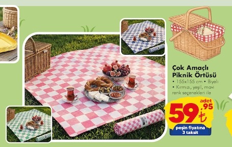 Çok Amaçlı Piknik Örtüsü 155X155 Cm
