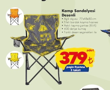 Kamp Sandalyesi Desenli