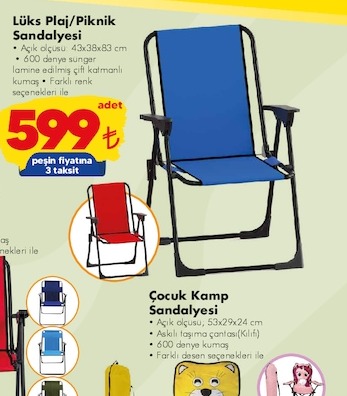 Lüks Plaj/Piknik Sandalyesi