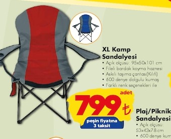 Xl Kamp Sandalyesi