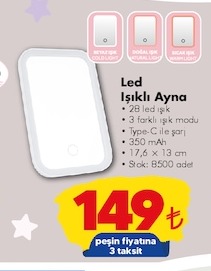 Led Işıklı Ayna
